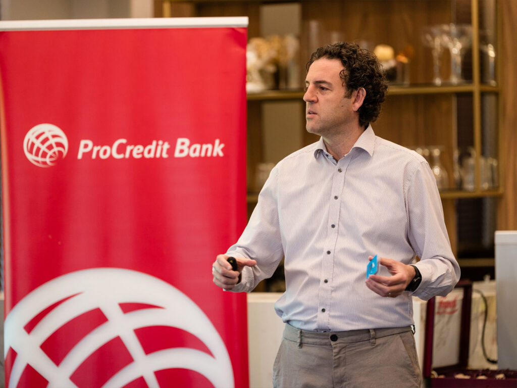 Guest Speaker at Pro Credit Bank Workshop